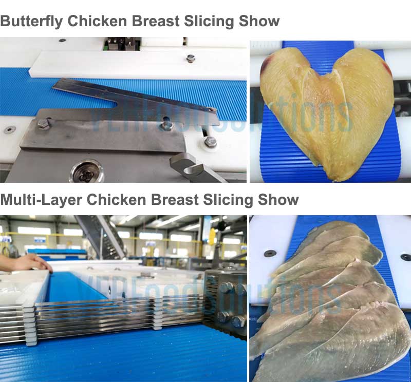 Horizontal Chicken Breast Slicing Machine