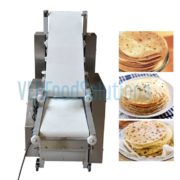 Uncooked Pappadam Naan Tortilla Roti Chapati Pita Arabic Bread Making Machine