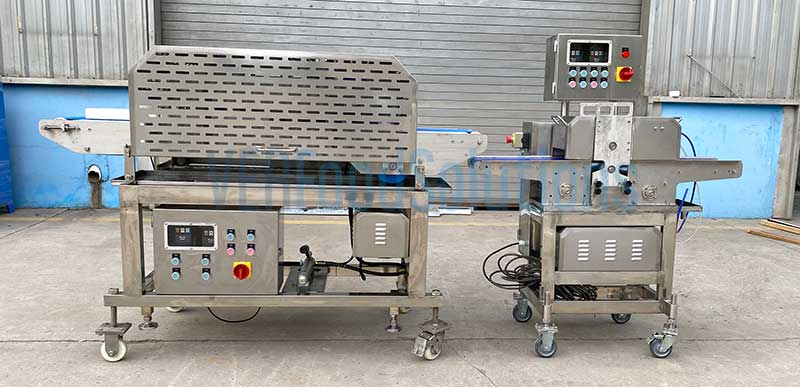 Horizontal slicer chicken breast filleting machine