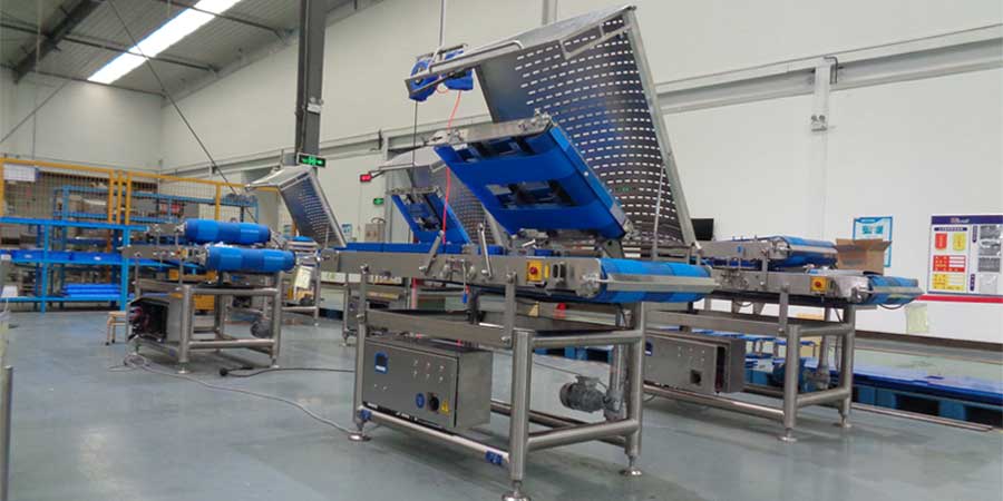 dual lane horizontal chicken breast slicing machine