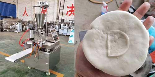 stuffed bun momo making machine with press function