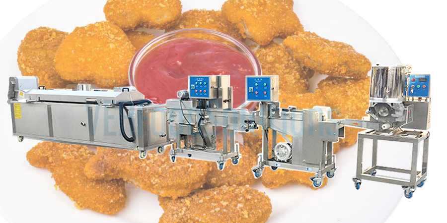 Ensuring sucess with mini patty nugget coating line