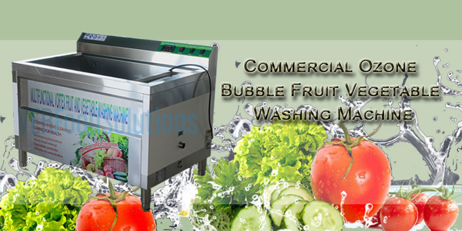 commercial ozone bubble fruit vegetable washing machine