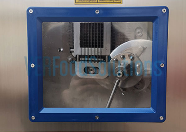 Frozen meat cube dicing machine