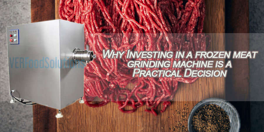 Frozen meat grinding machine
