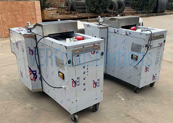 frozen chicken cube cutting dicing machine