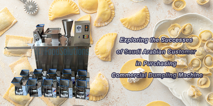 Commercial dumpling machine with 11 forming dies for Saudi Arabia customer