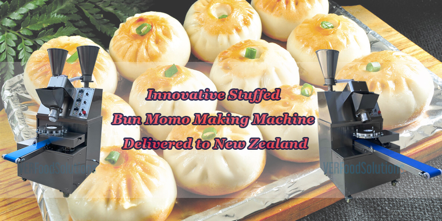 Stuffed bun momo making machine for New Zealand customer