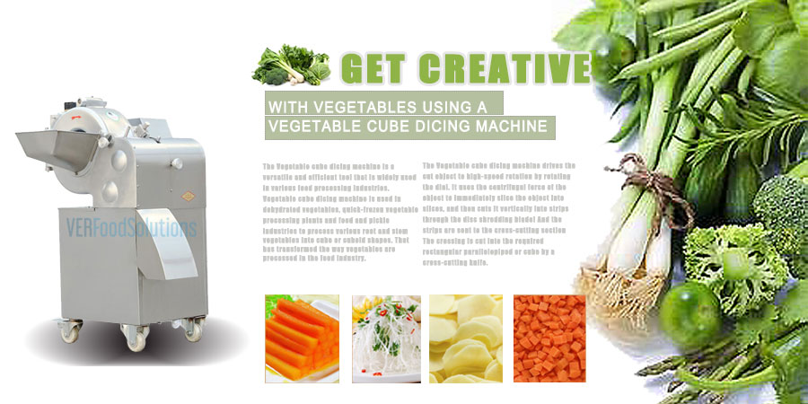 vegetable cube dicing machine