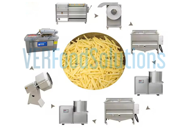 French fries cutting machine