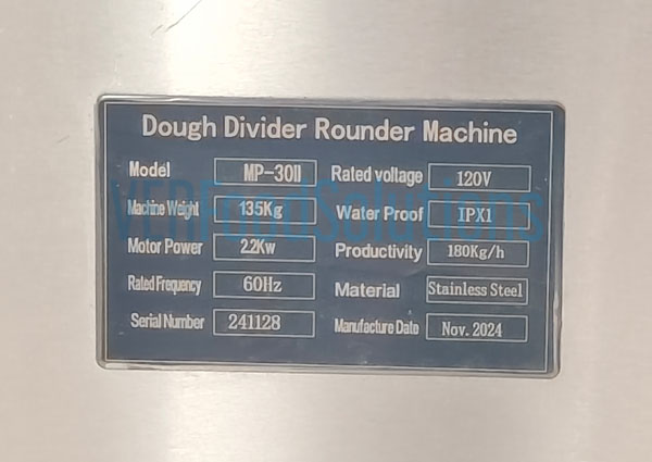 Dough Divider Rounder