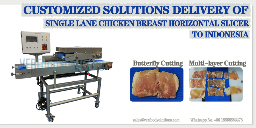 Customized Solutions: Delivery of Single Lane Chicken Breast Horizontal Slicer to Indonesia