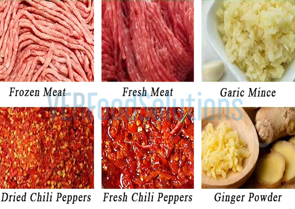 Frozen meat grinding machine