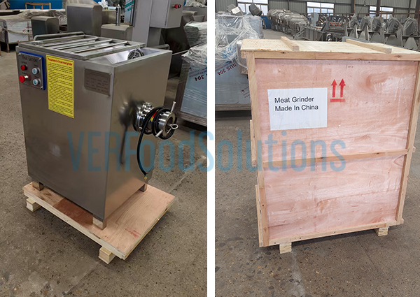 Frozen meat grinding machine
