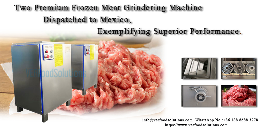 Two Premium Frozen Meat Grindering Machine Dispatched to Mexico, Exemplifying Superior Performance.