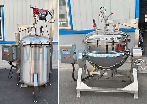 Industrial pressure cookers