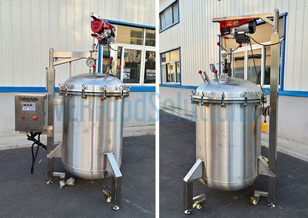Industrial pressure cookers