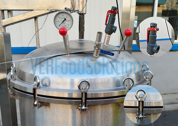 Industrial pressure cookers