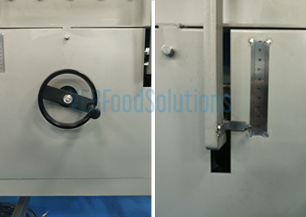 Adjust the Scale Handwheel and Ruler