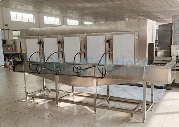 The brush washing machine and gas hair burn machine