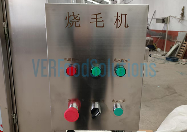 The brush washing machine and gas hair burn machine