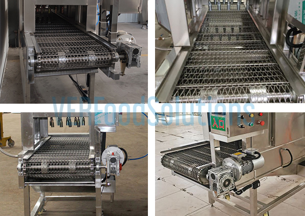 The brush washing machine and gas hair burn machine