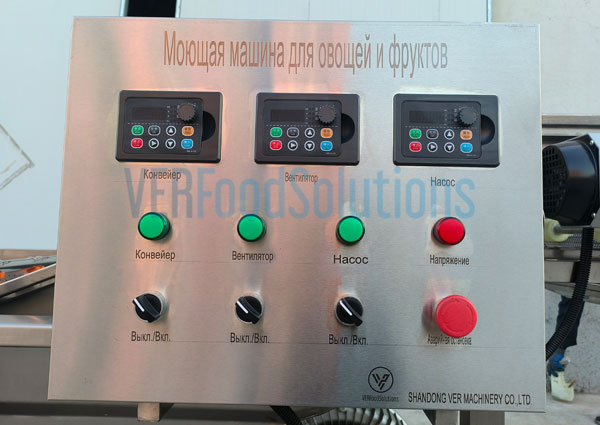 Air Bubble Water Spraying Fruit Vegetable Washing Machine