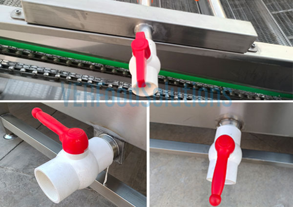 Air Bubble Water Spraying Fruit Vegetable Washing Machine