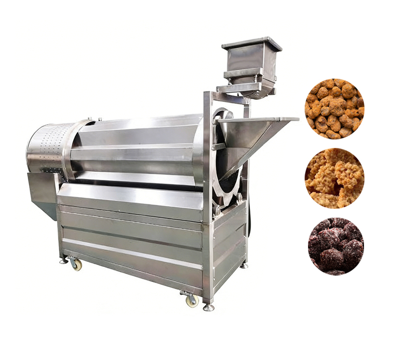 Snack seasoning drum