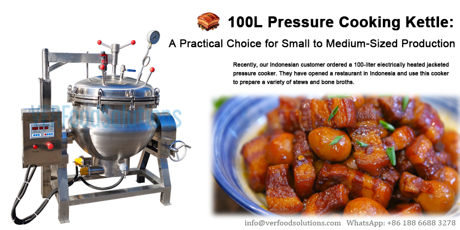 100L Pressure Cooking Kettle A Practical Choice for Small to Medium Sized Production