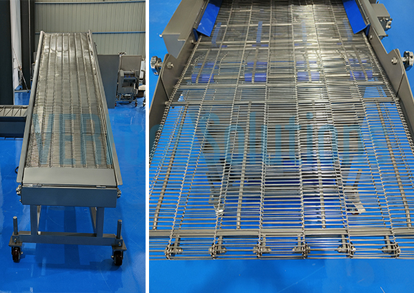 Customization Mesh Belt Inlet & Outlet Heights