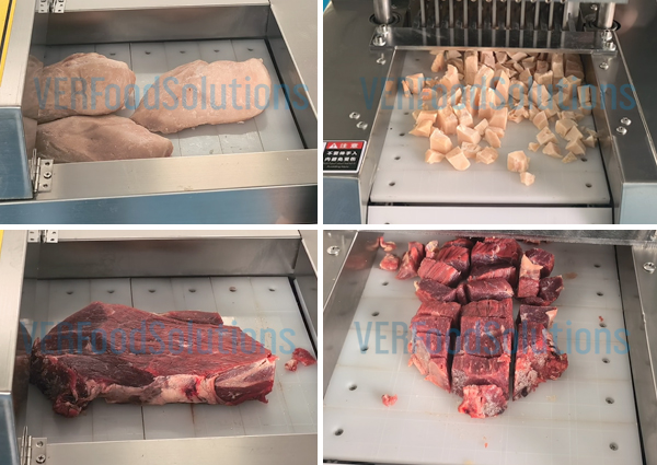 Frozen Chicken Cube Cutting Dicing Machine