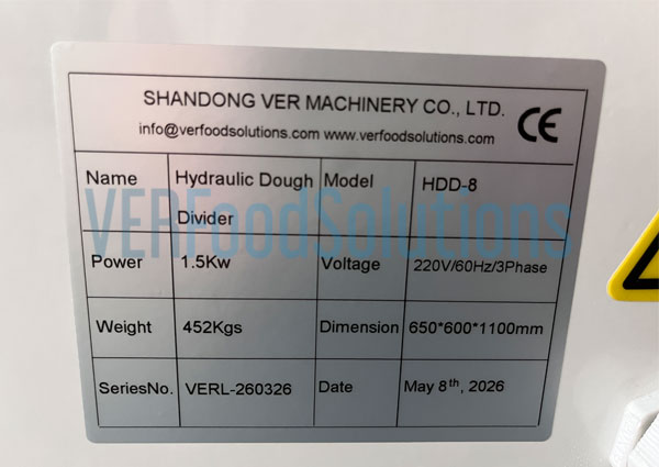 hydraulic dough divider