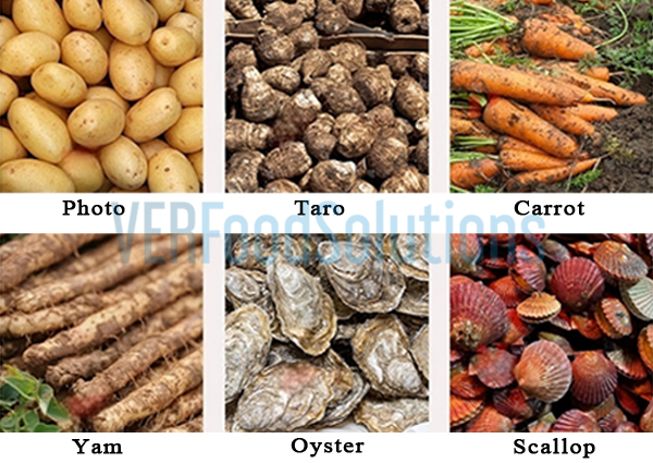 Potato Brush Peeling and Cutting Production Line