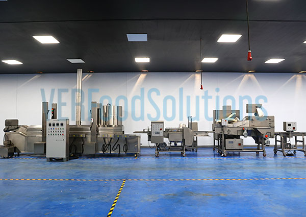 VERFOODSOLUTIONS Orange Chicken Flouring Battering Frying Line: From Manual to Automated with Mexico Client