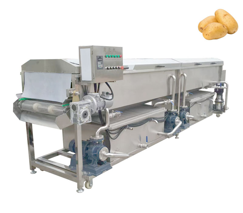 High Pressure Root Vegetable Water Spray Washing Machine