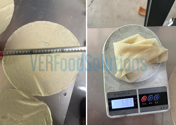 automatic spring roll wrapper machine