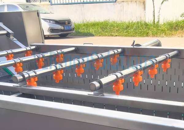 Air Bubble Water Spraying Fruit Vegetable Washing Machine